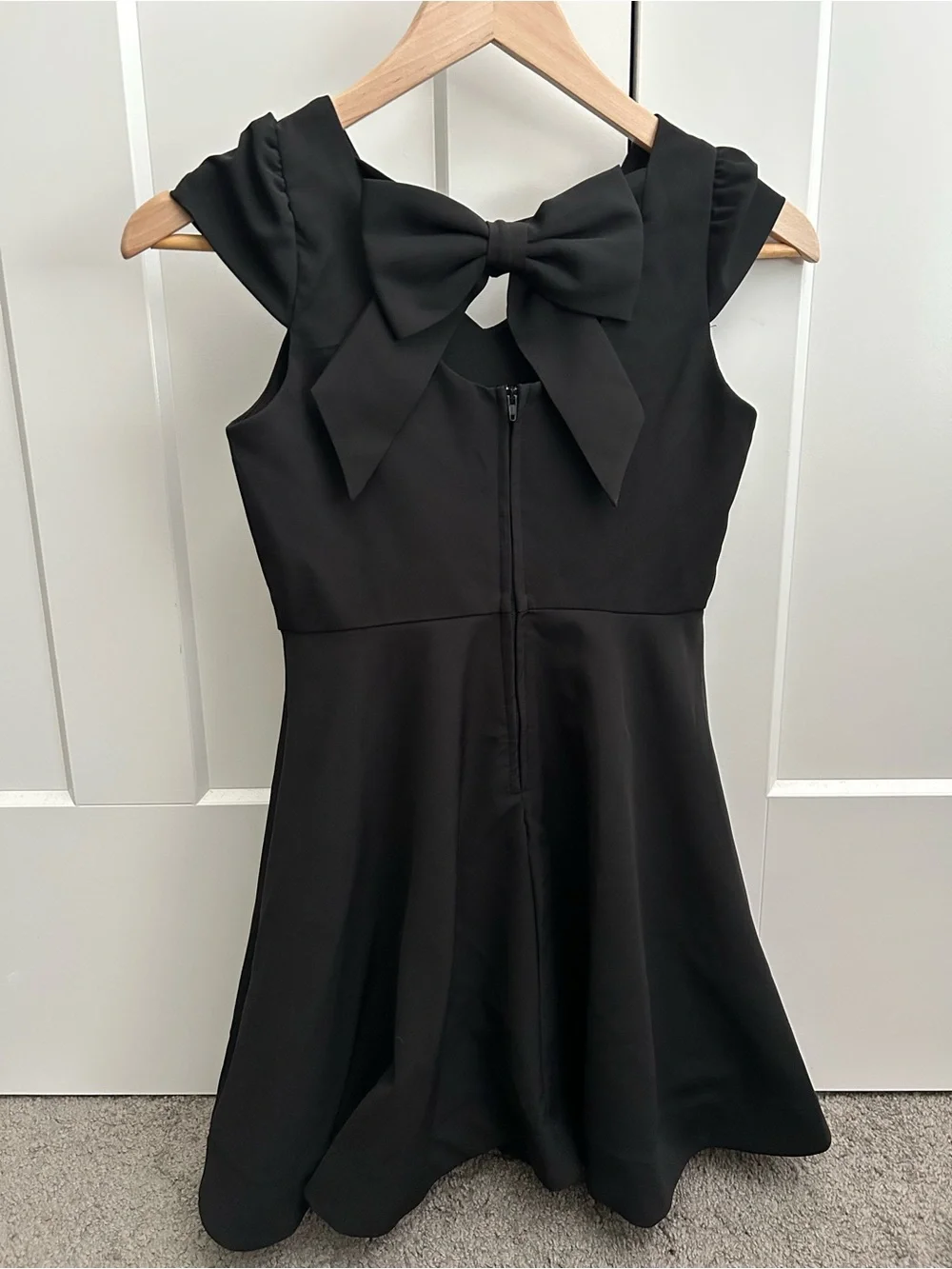 Black Fit-and-Flare Party Dress for Kids